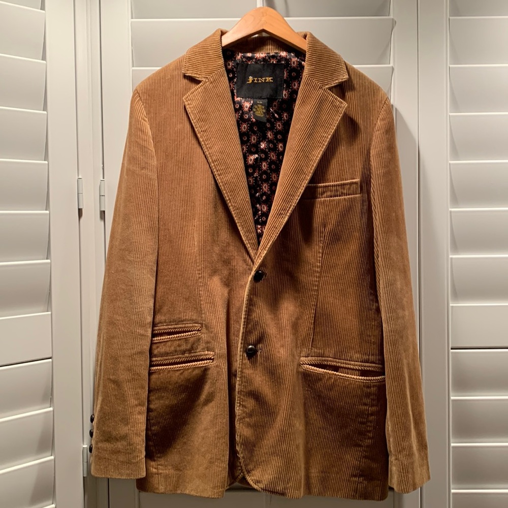 Fink Corduroy Modern Fit Tan Sports Coat